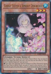 Ghost Sister & Spooky Dogwood (Alternate Art) - RA03-EN020 - Prismatic Ultimate Rare - 1st Edition